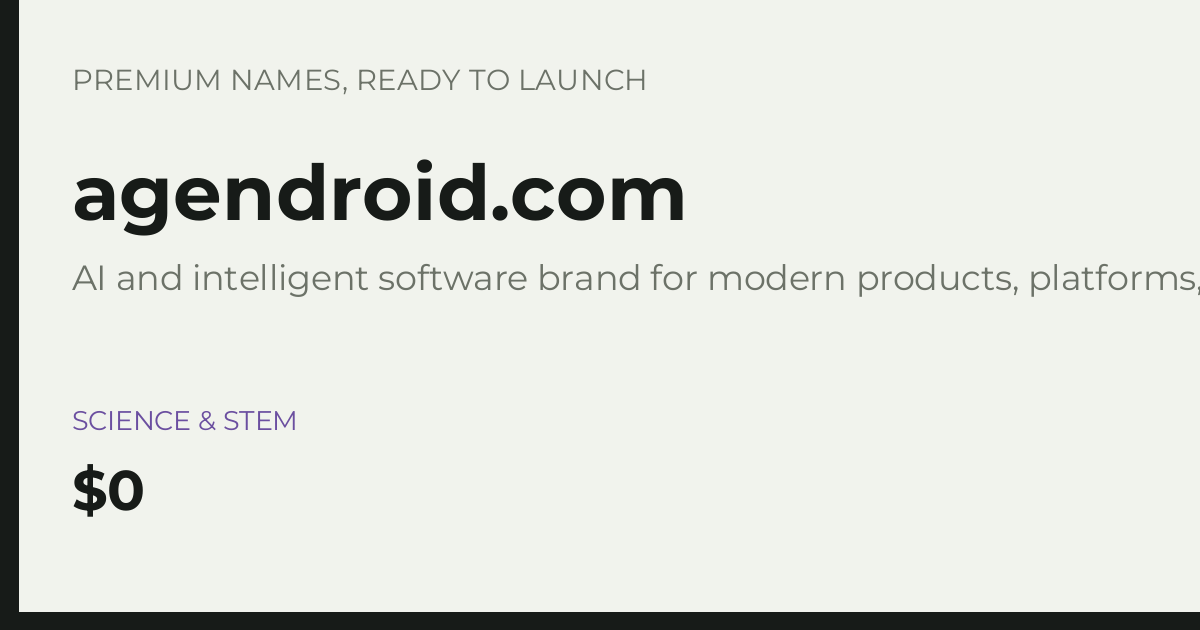 Brand preview for agendroid.com