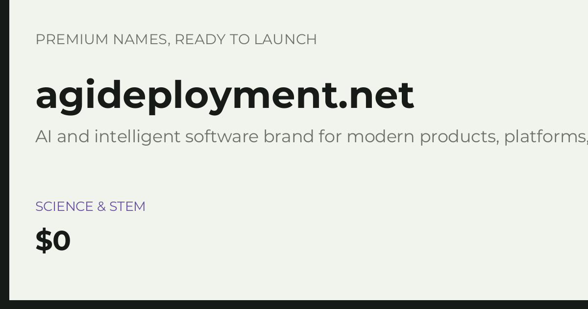 Brand preview for agideployment.net