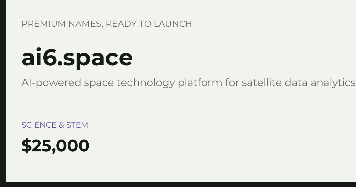 Brand preview for ai6.space