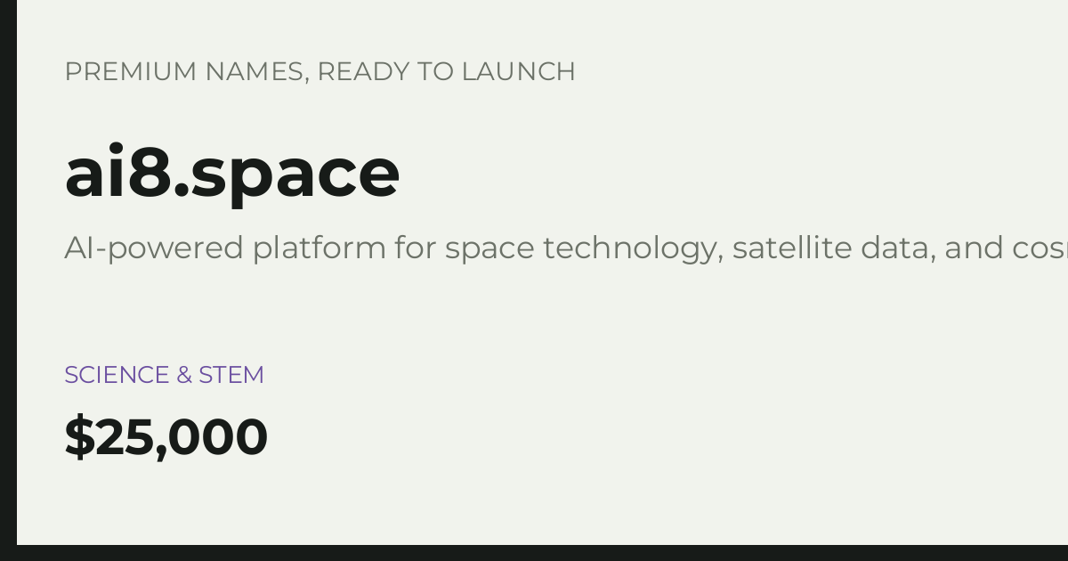 Brand preview for ai8.space