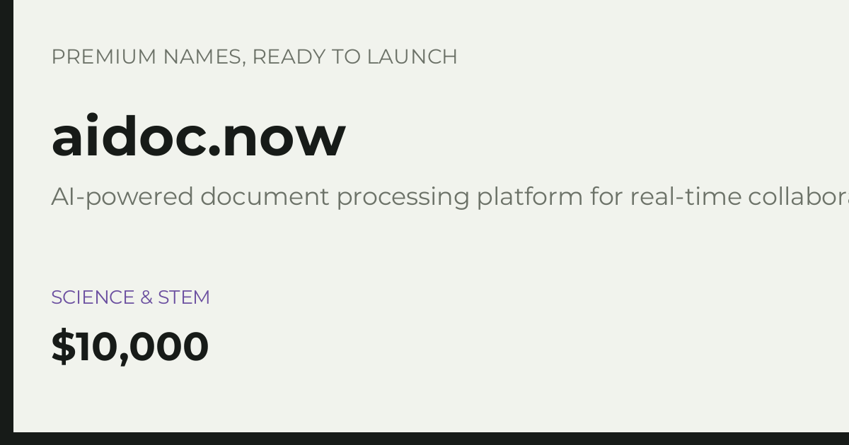 Brand preview for aidoc.now