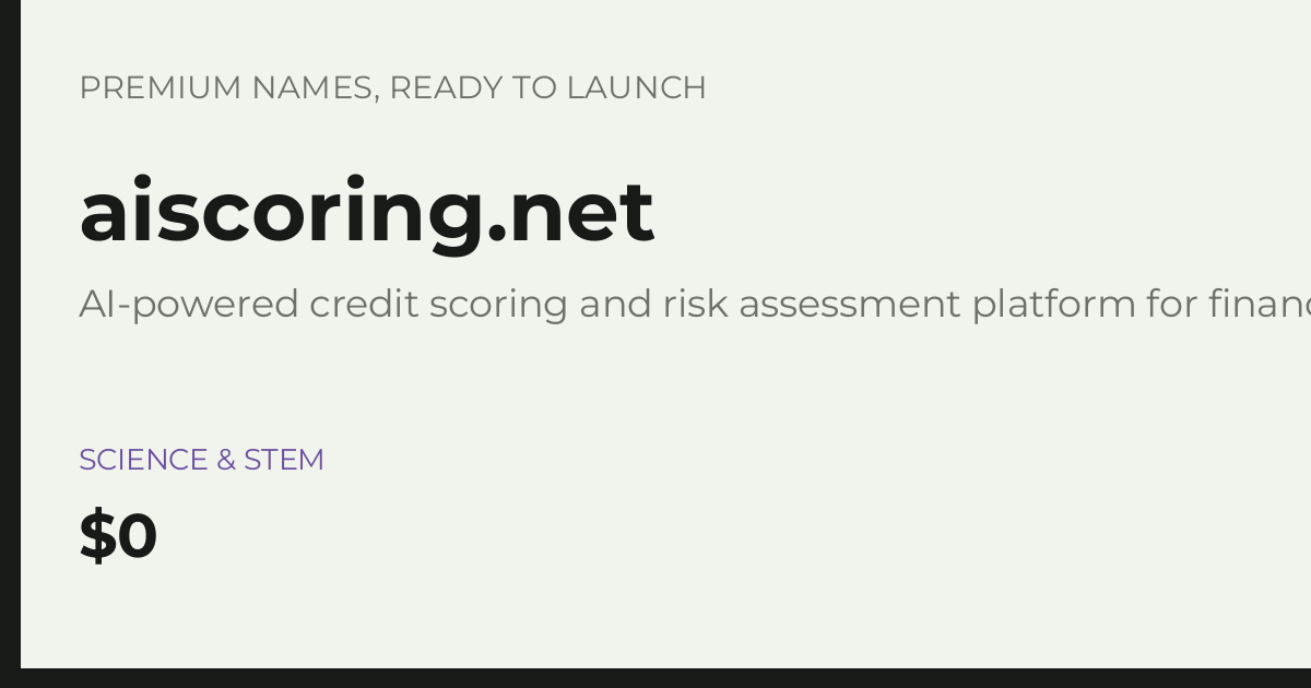 Brand preview for aiscoring.net