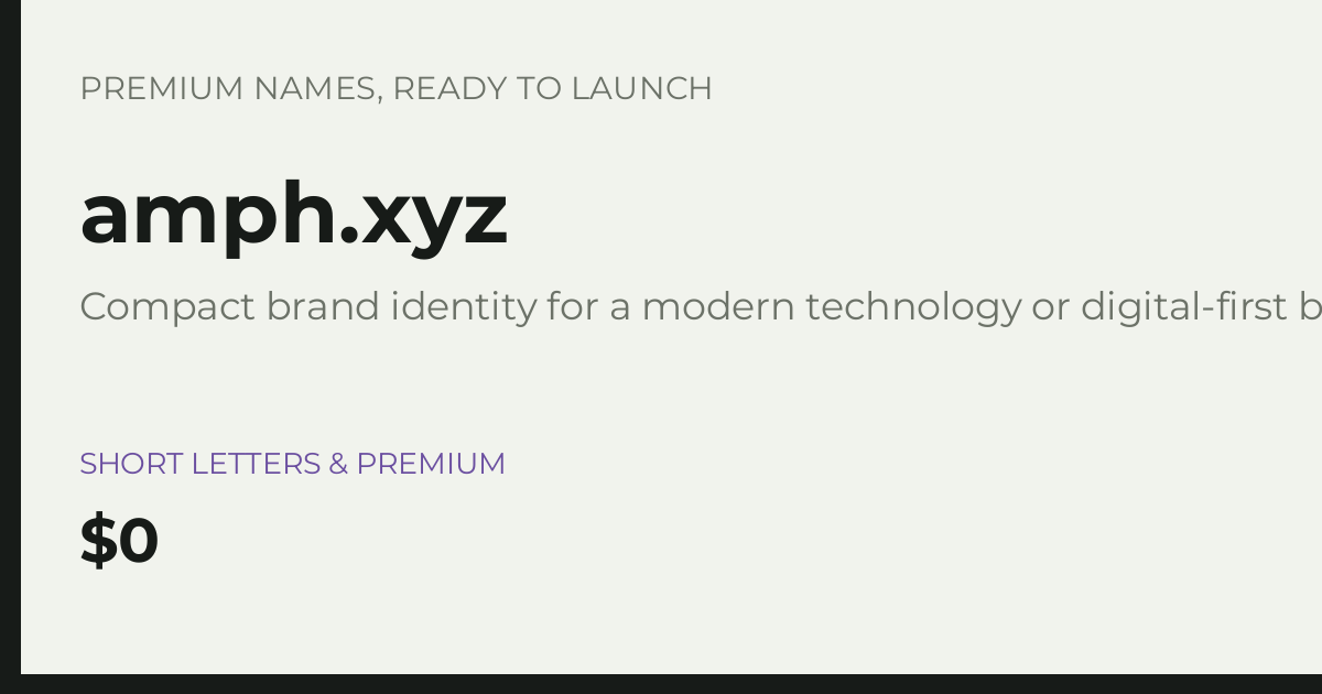 Brand preview for amph.xyz