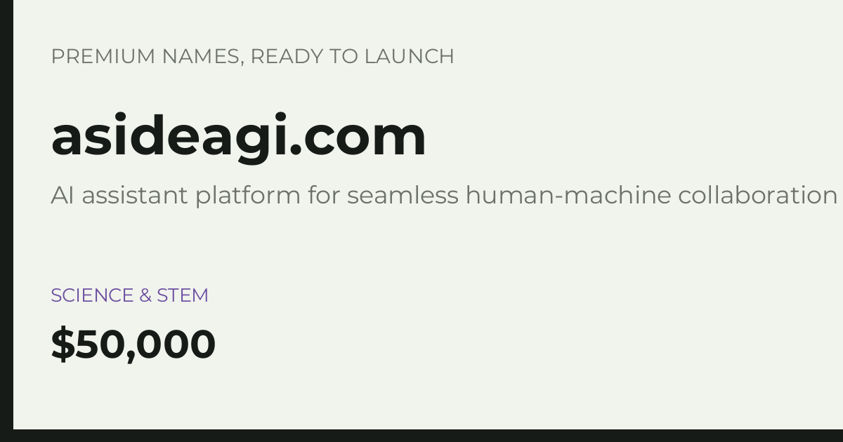 Brand preview for asideagi.com