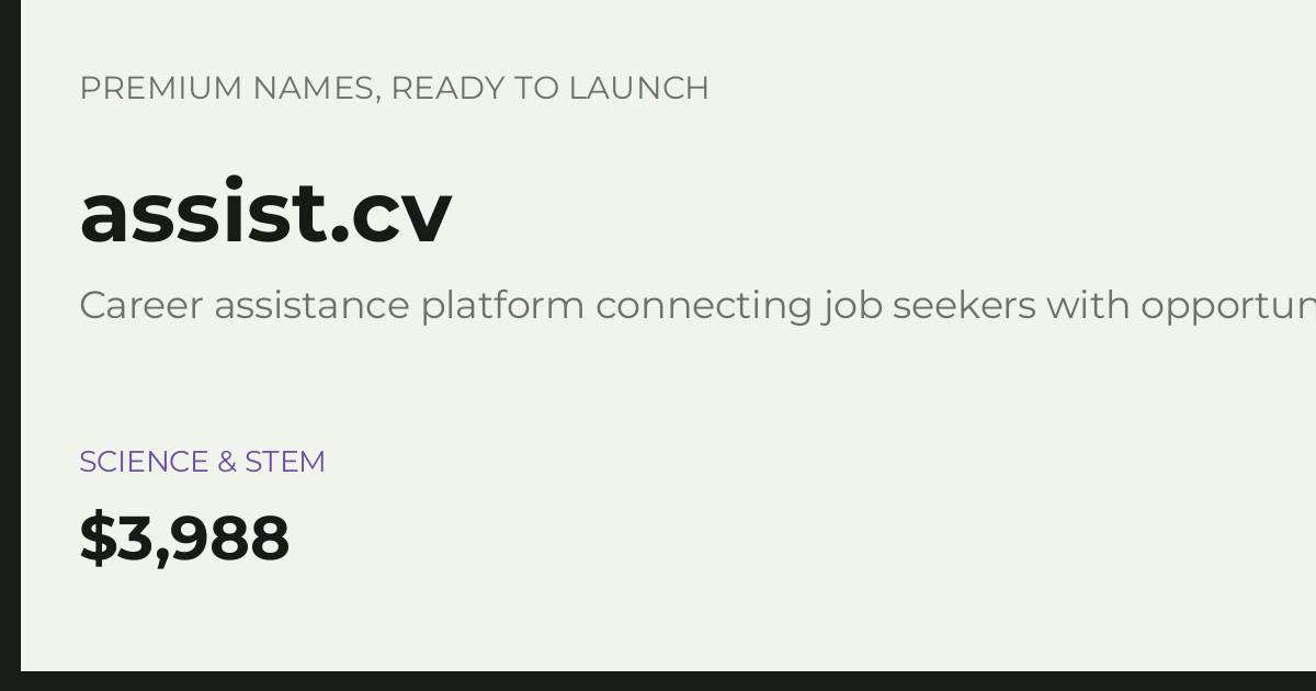 Brand preview for assist.cv