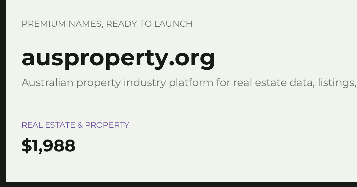 Brand preview for ausproperty.org
