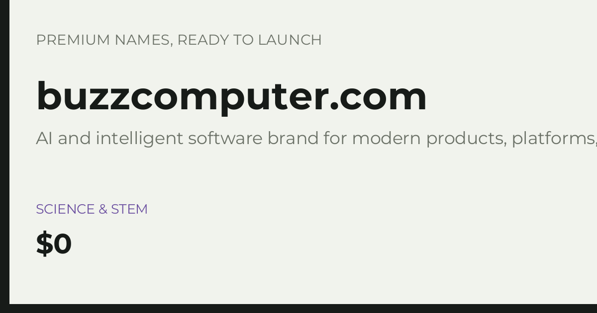 Brand preview for buzzcomputer.com