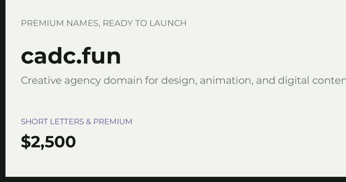 Brand preview for cadc.fun