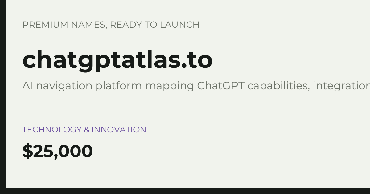 Brand preview for chatgptatlas.to