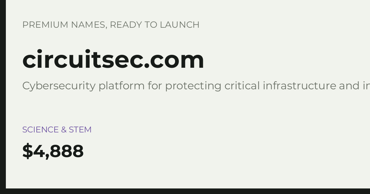 Brand preview for circuitsec.com