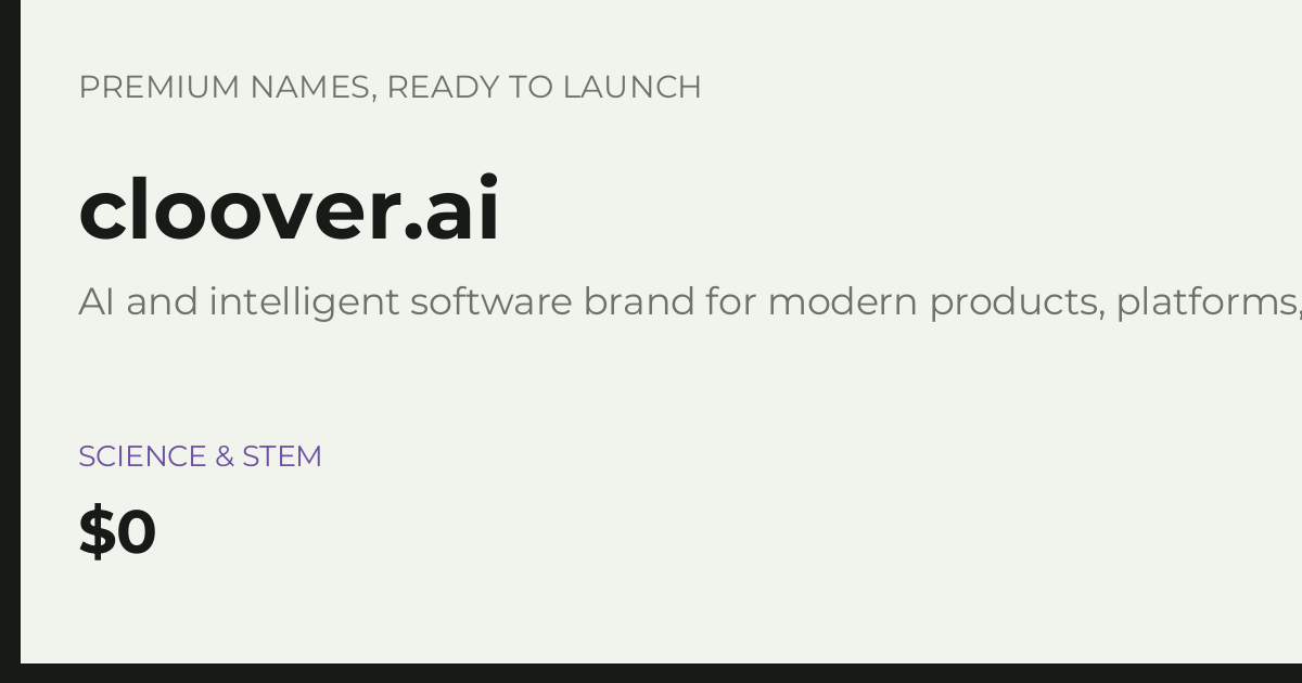 Brand preview for cloover.ai