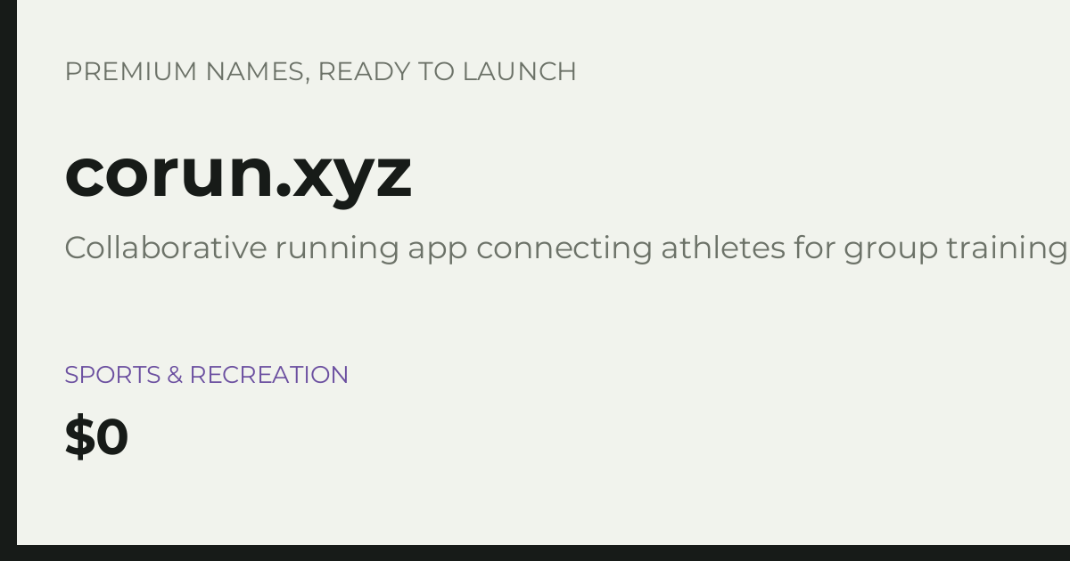Brand preview for corun.xyz