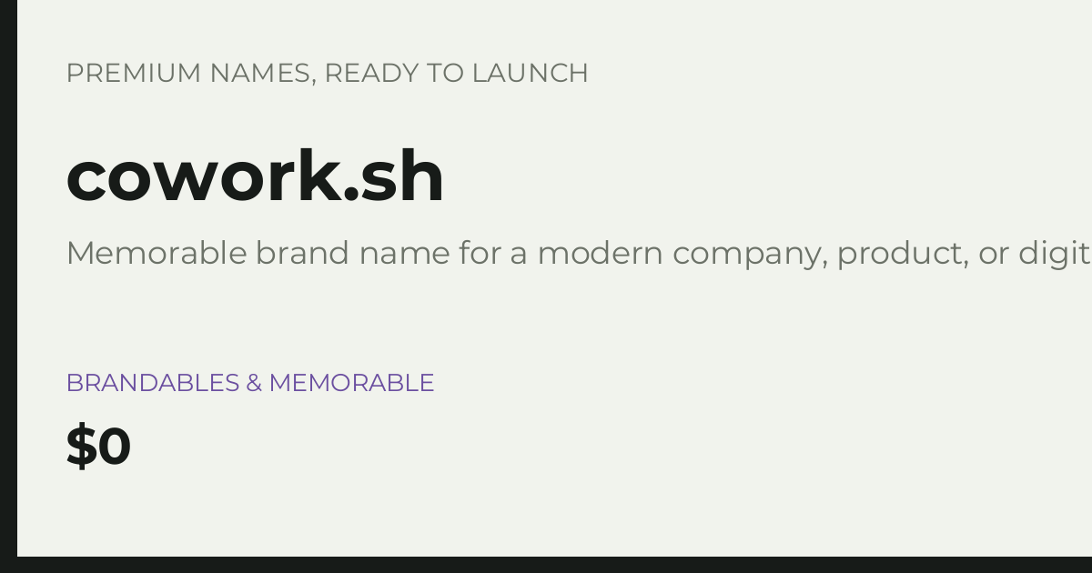 Brand preview for cowork.sh