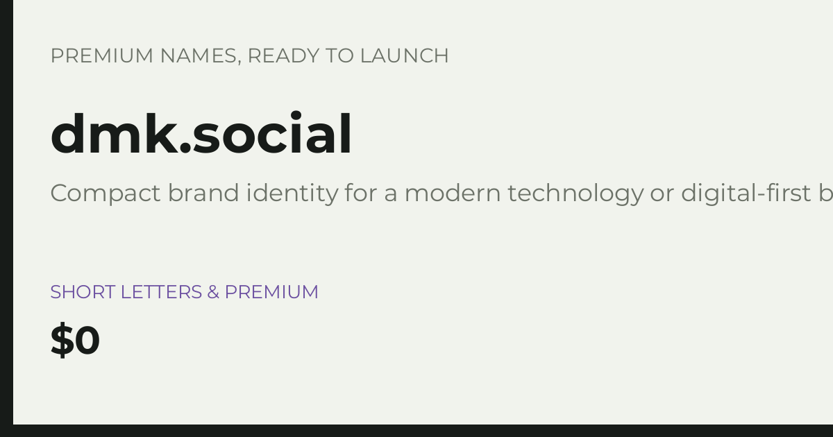 Brand preview for dmk.social
