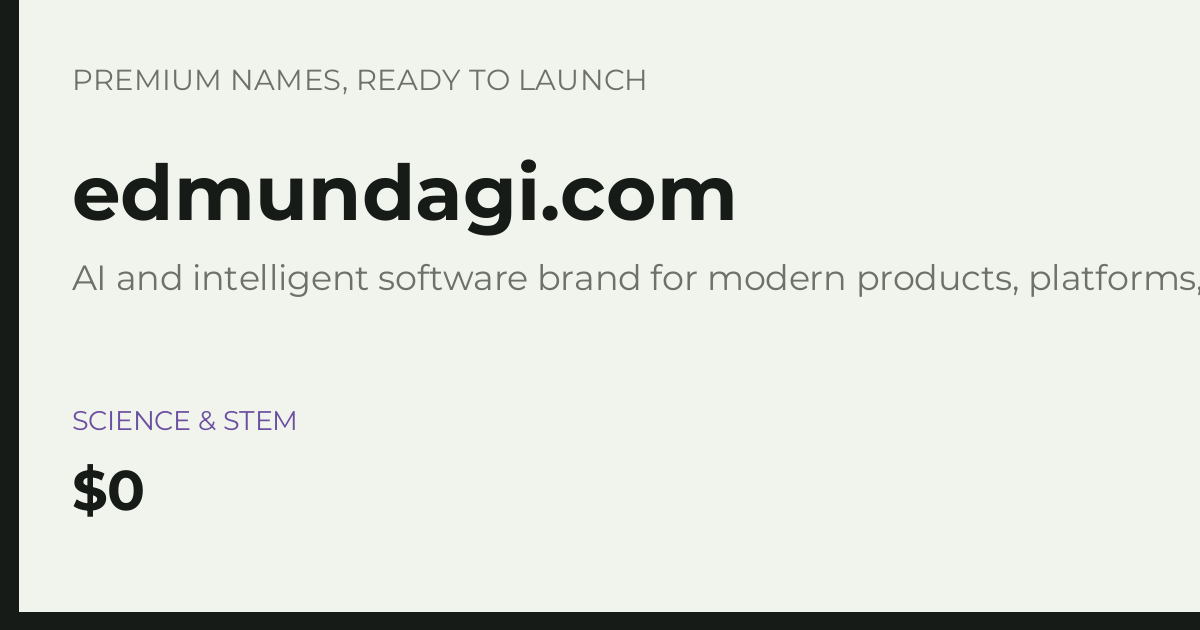 Brand preview for edmundagi.com