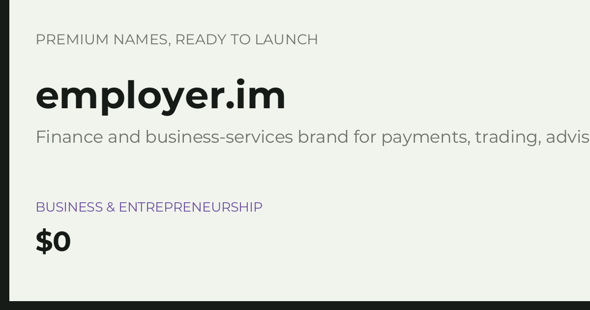 Brand preview for employer.im
