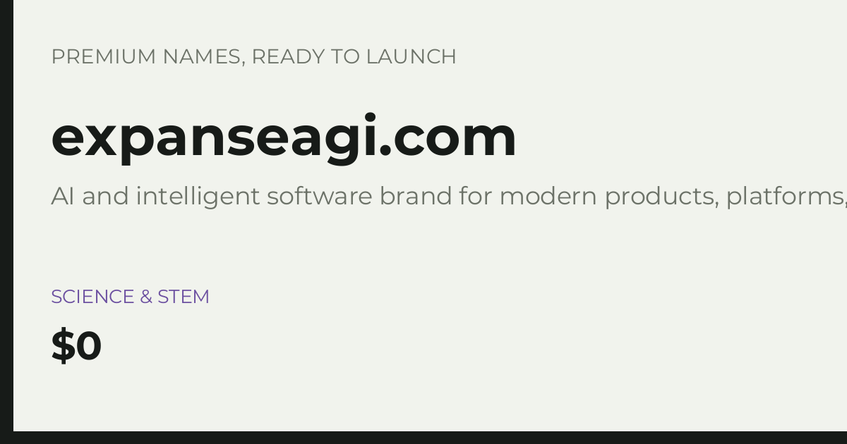 Brand preview for expanseagi.com