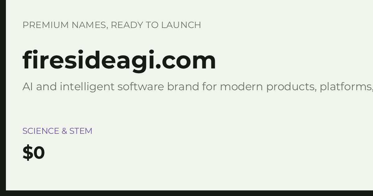 Brand preview for firesideagi.com