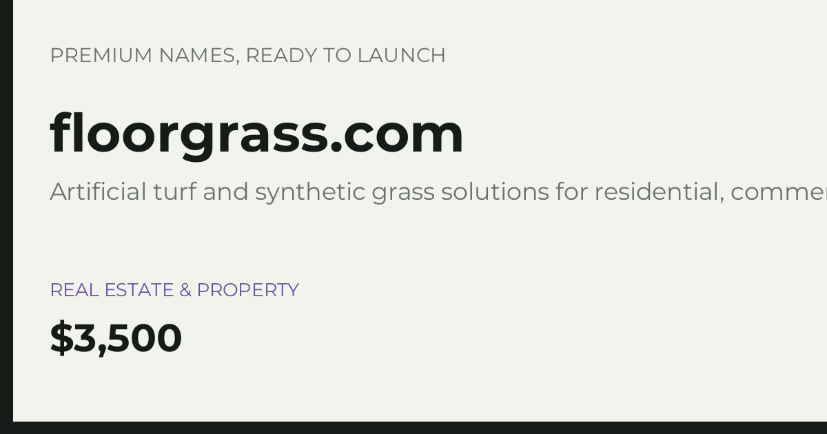 Brand preview for floorgrass.com