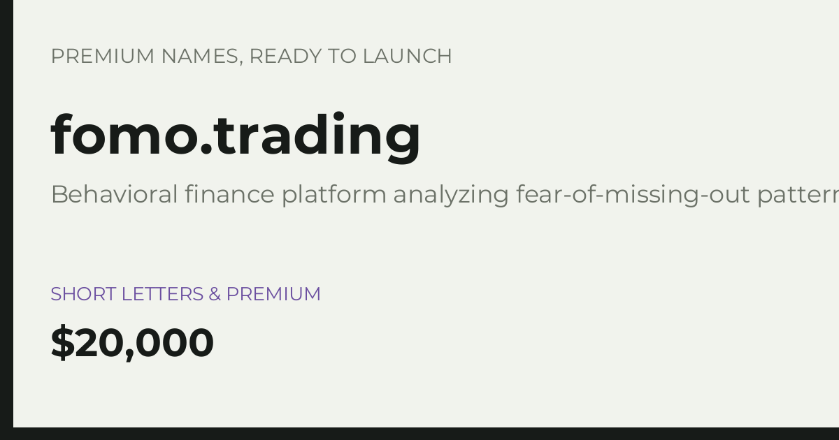 Brand preview for fomo.trading