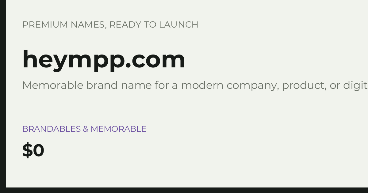 Brand preview for heympp.com