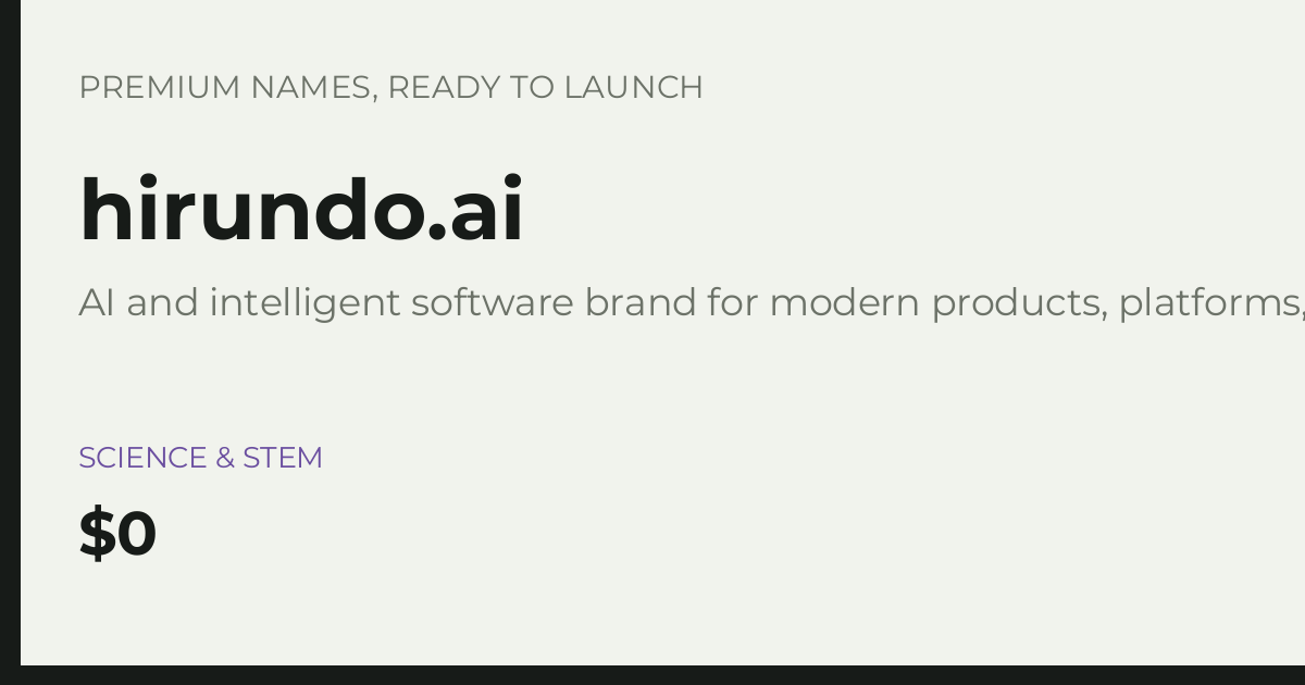Brand preview for hirundo.ai