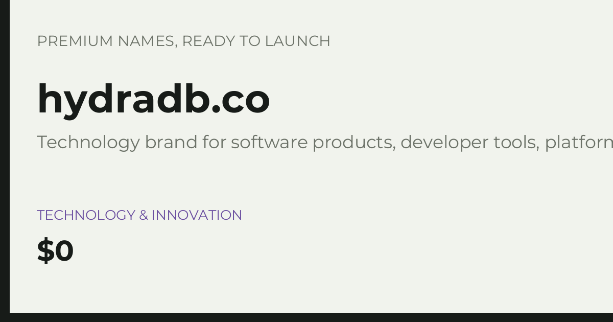 Brand preview for hydradb.co