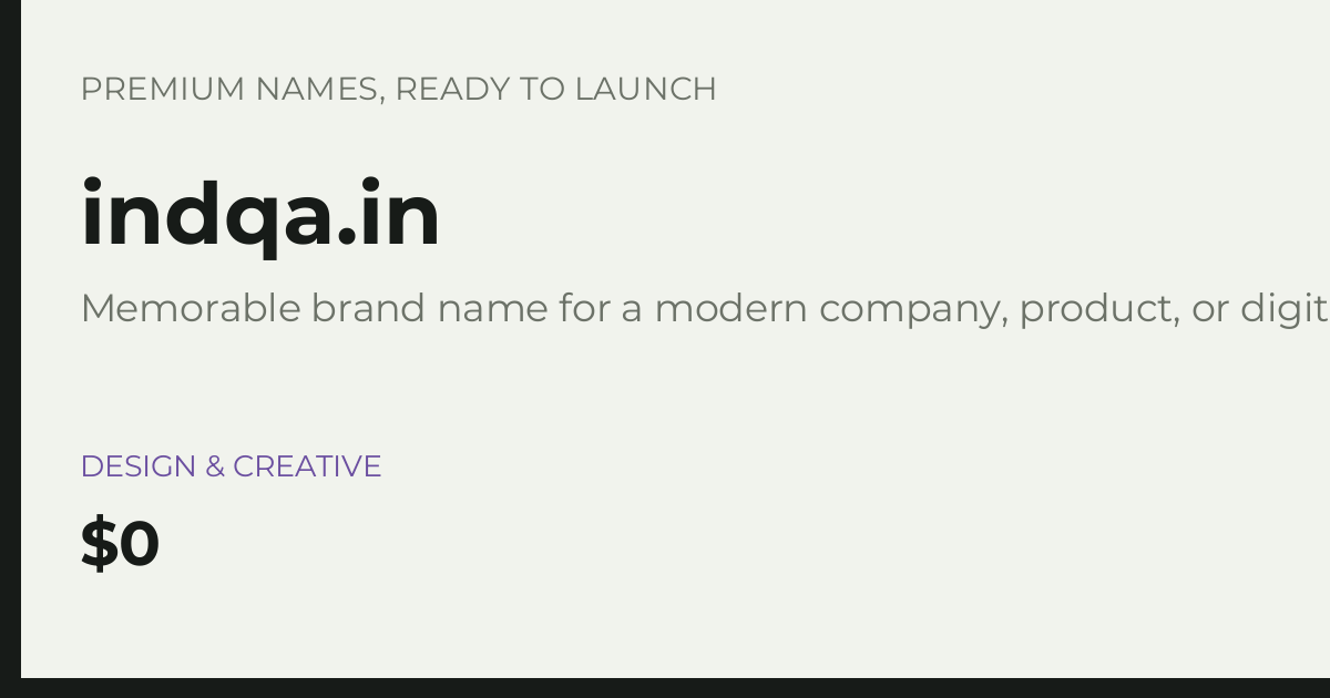 Brand preview for indqa.in
