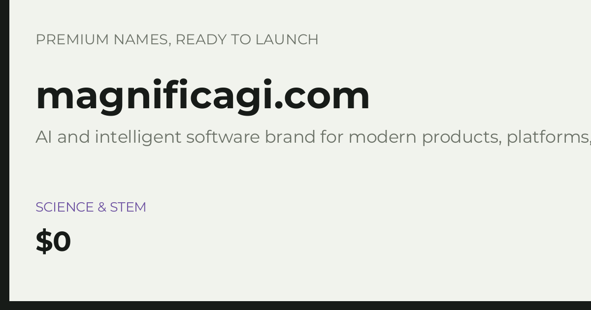 Brand preview for magnificagi.com