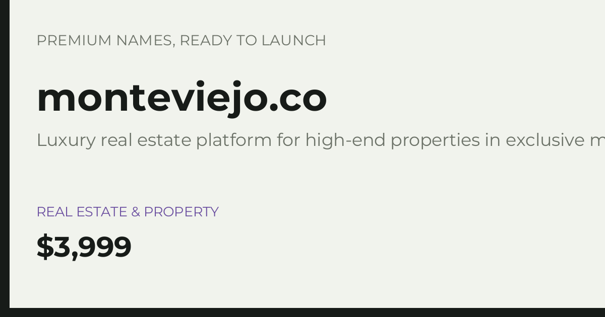 Brand preview for monteviejo.co