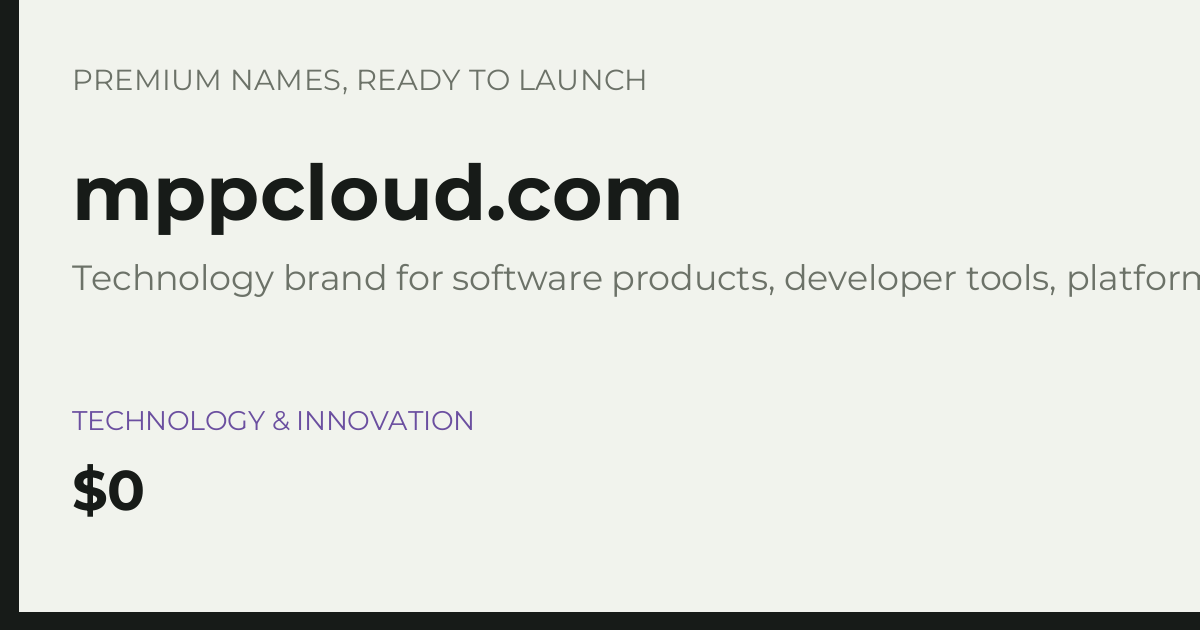 Brand preview for mppcloud.com