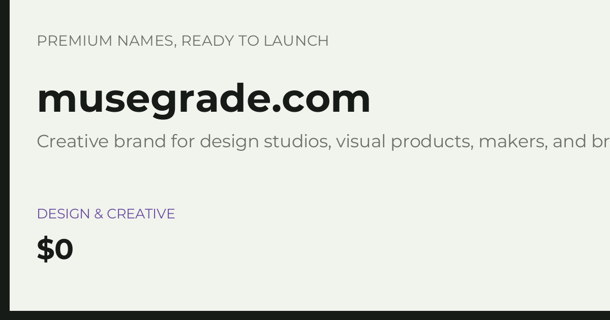 Brand preview for musegrade.com