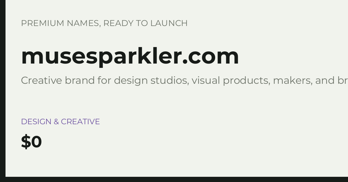 Brand preview for musesparkler.com