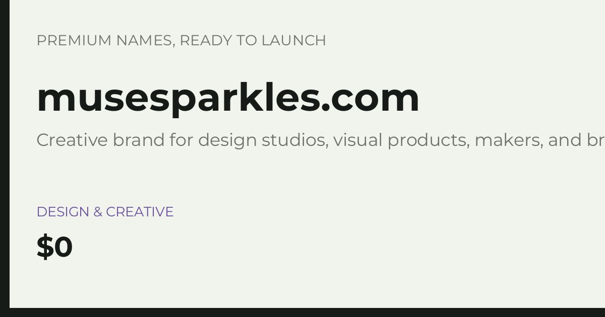 Brand preview for musesparkles.com