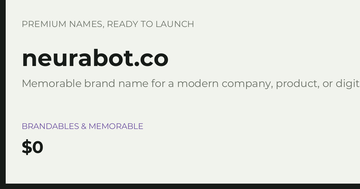 Brand preview for neurabot.co