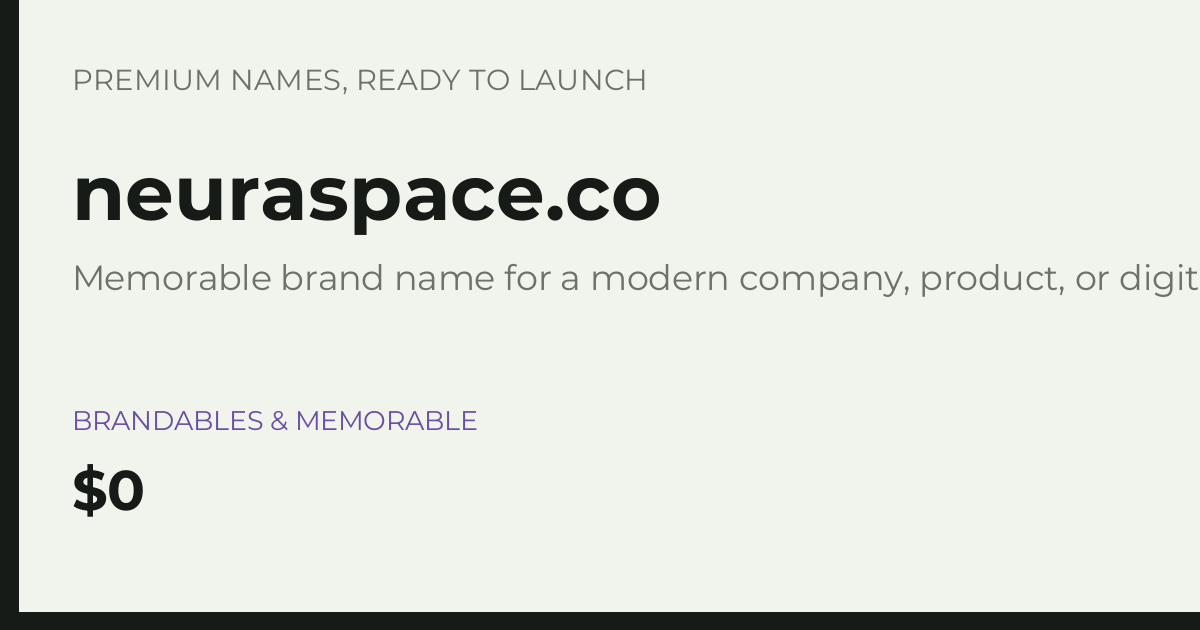 Brand preview for neuraspace.co