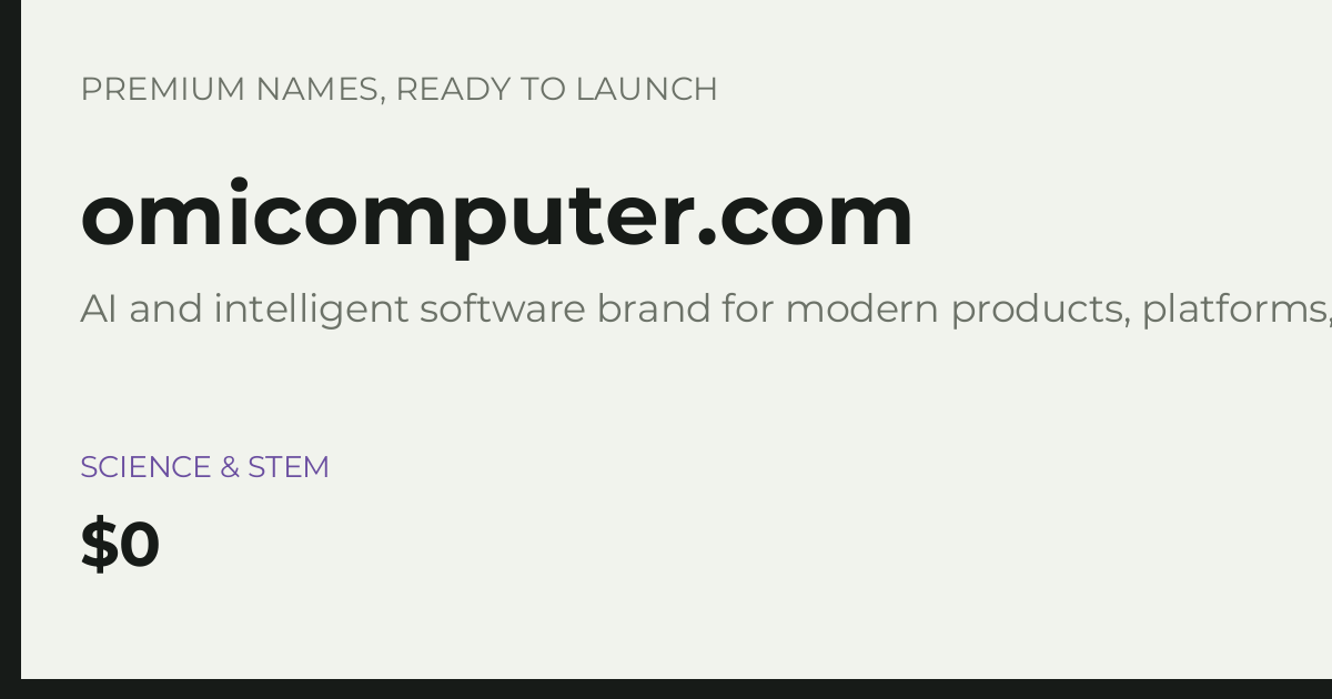 Brand preview for omicomputer.com