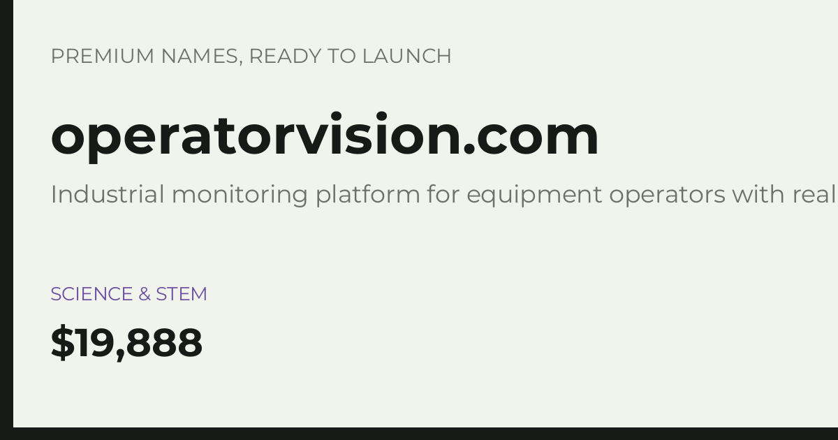 Brand preview for operatorvision.com