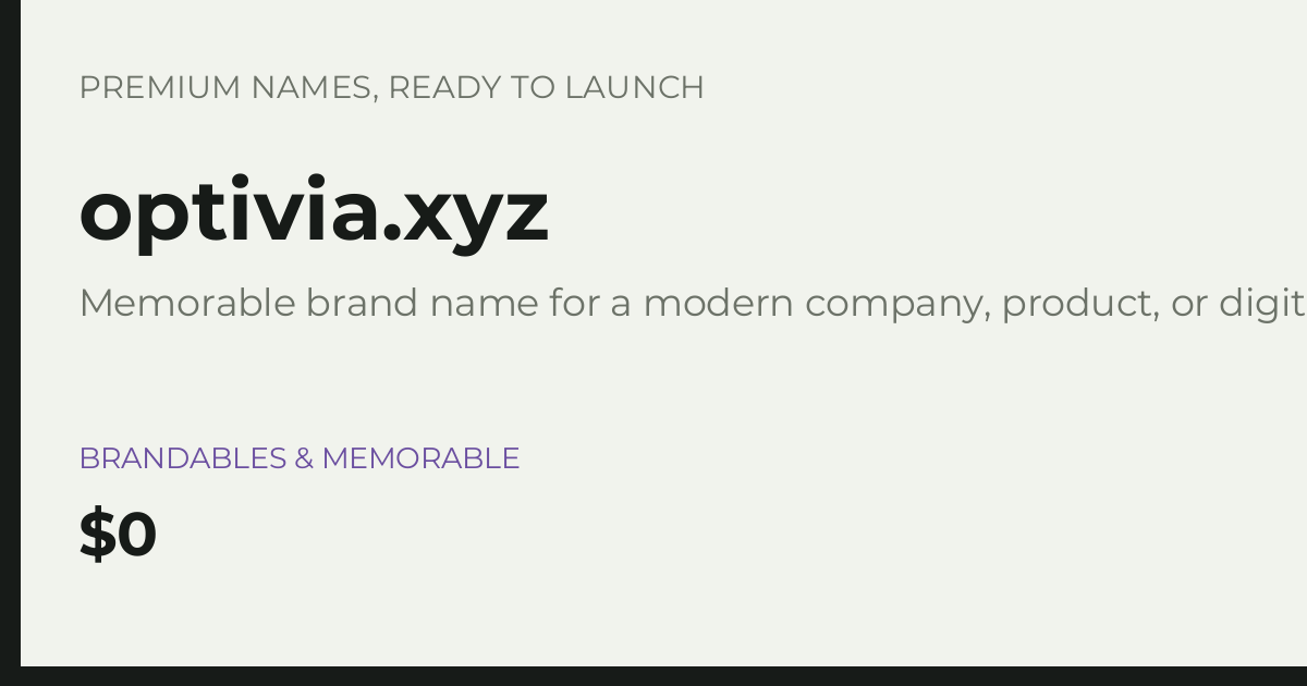 Brand preview for optivia.xyz