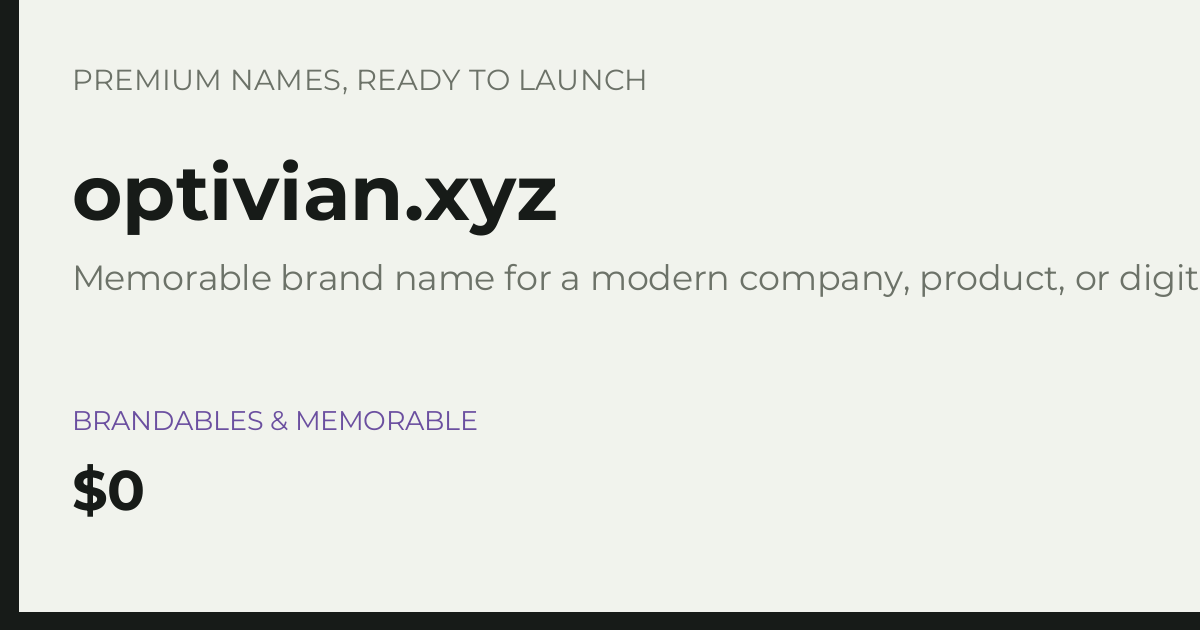 Brand preview for optivian.xyz