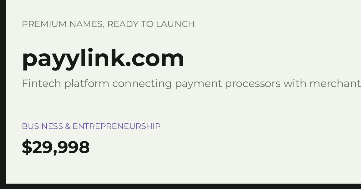 Brand preview for payylink.com