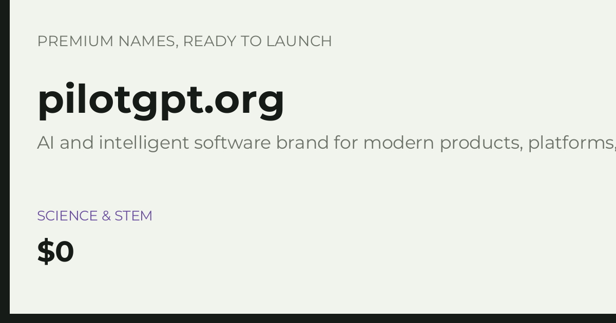 Brand preview for pilotgpt.org