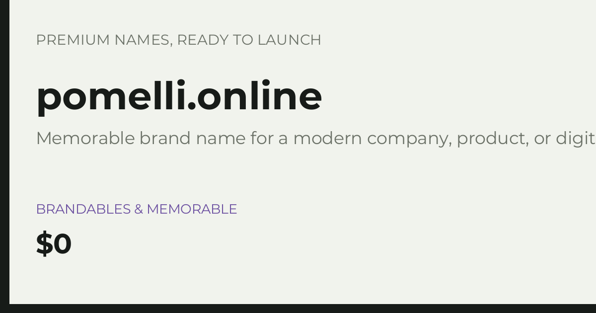 Brand preview for pomelli.online