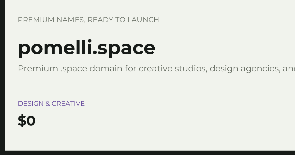 Brand preview for pomelli.space