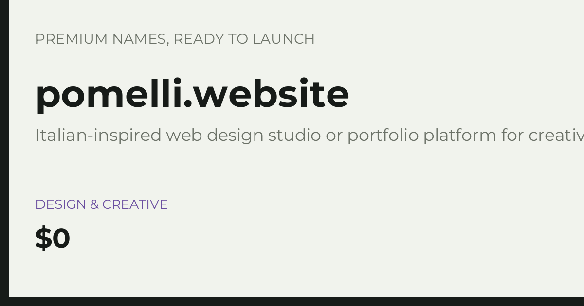 Brand preview for pomelli.website