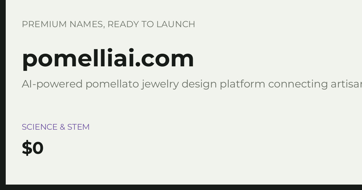 Brand preview for pomelliai.com