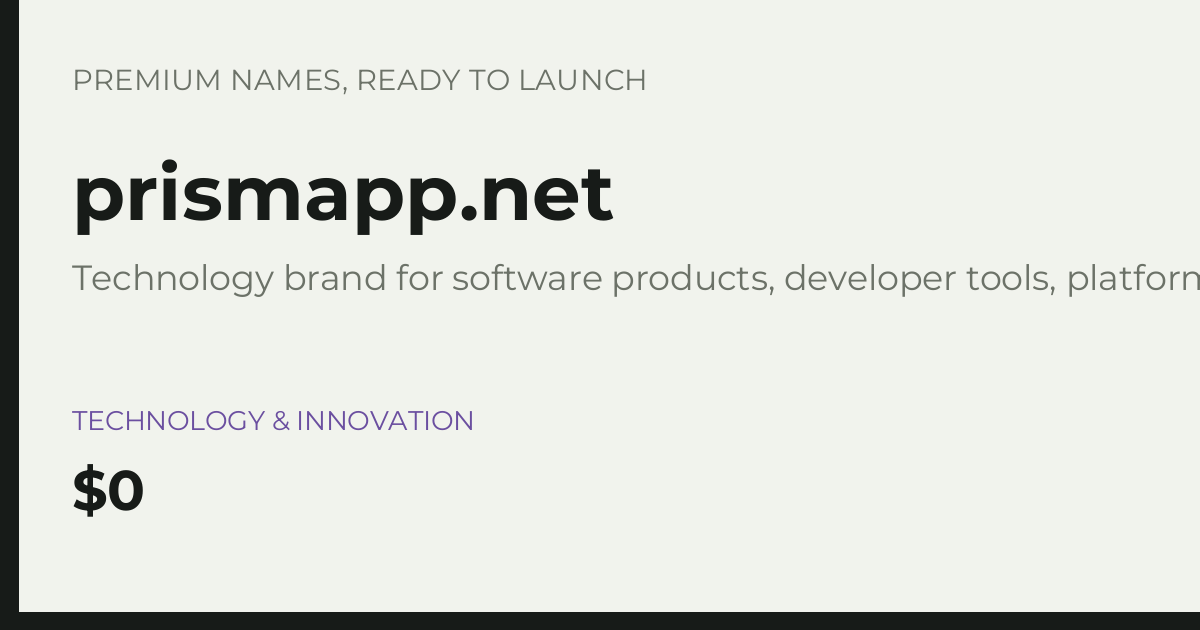 Brand preview for prismapp.net