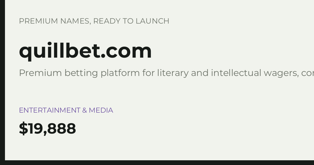 Brand preview for quillbet.com