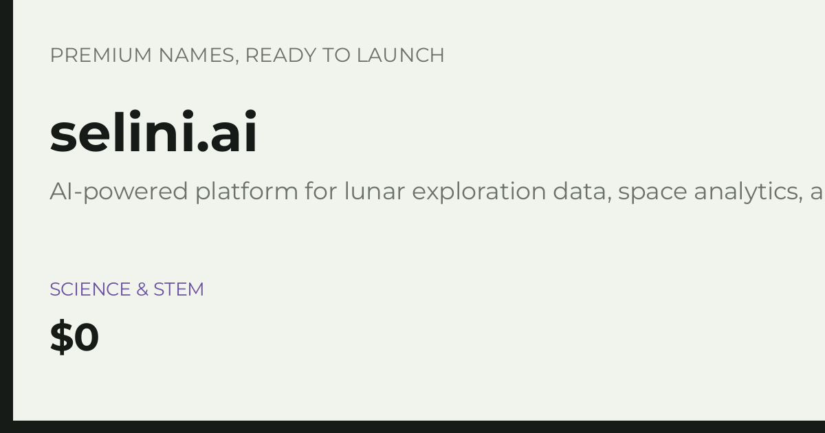 Brand preview for selini.ai