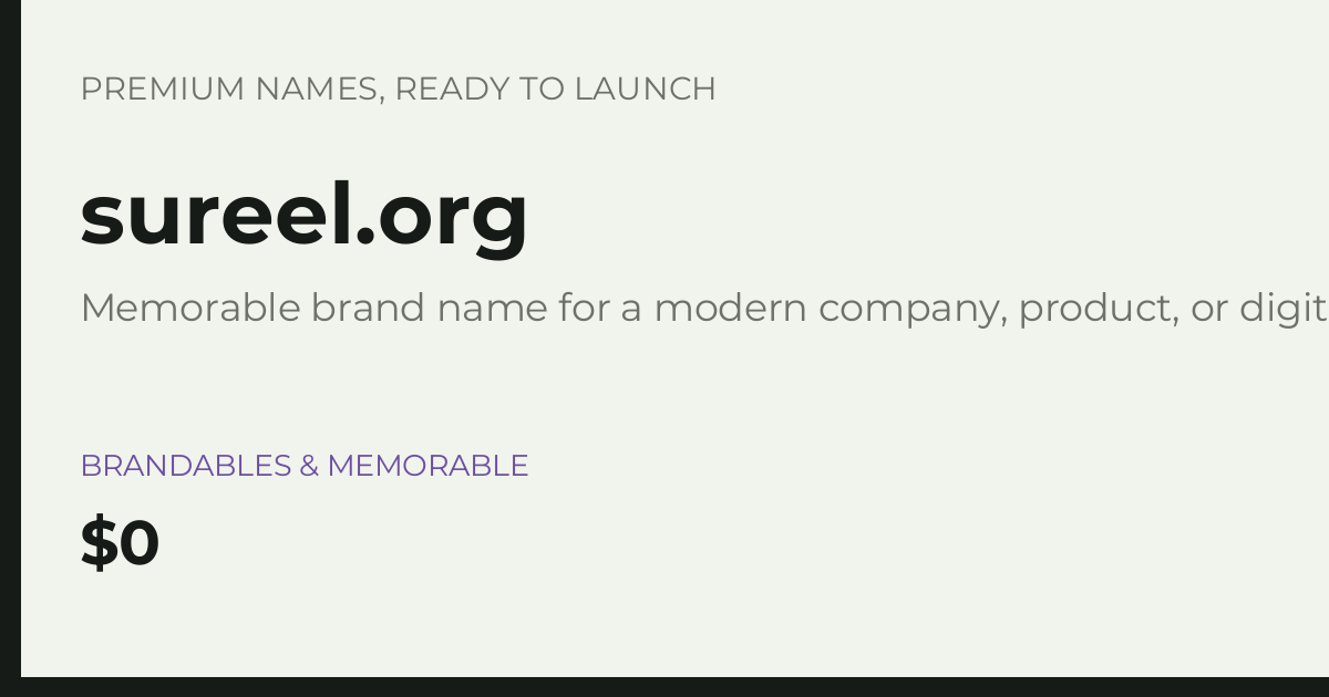 Brand preview for sureel.org